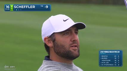 Scottie Scheffler | Round 3 | 16th hole | Shot 2 | 2026 AT&T Pebble Beach