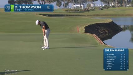 Davis Thompson | Round 1 | 10th hole | Shot 4 | 2025 The RSM Classic