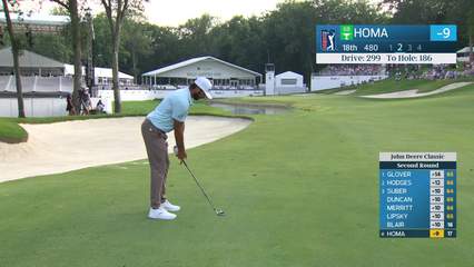 Max Homa | Round 2 | 18th hole | Shot 2 | 2026 John Deere