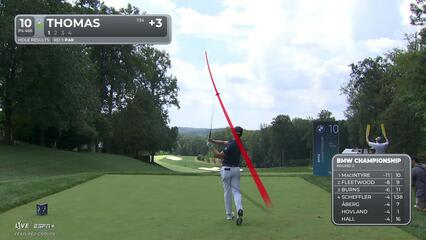 Justin Thomas | Round 2 | 10th hole | Shot 1 | 2025 BMW Championship