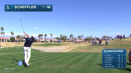 Scottie Scheffler | Round 3 | 4th hole | Shot 1 | 2026 The American Express