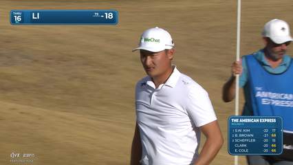Haotong Li | Round 3 | 16th hole | Shot 5 | 2026 The American Express