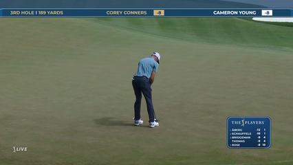 Corey Conners | Round 3 | 3rd hole | Shot 5 | 2026 THE PLAYERS