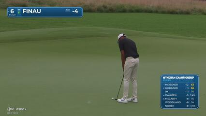 Tony Finau | Round 2 | 6th hole | Shot 4 | 2025 Wyndham