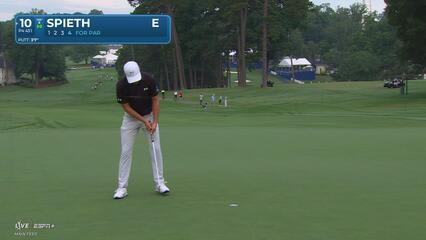 Jordan Spieth | Round 1 | 10th hole | Shot 4 | 2025 Wyndham