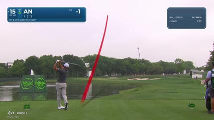 Byeong Hun An | Round 1 | 15th hole | Shot 1 | 2025 THE CJ CUP