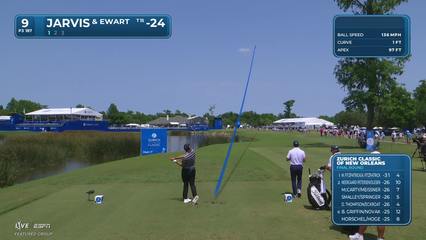 Casey Jarvis | Round 4 | 9th hole | Shot 1 | 2026 Zurich Classic