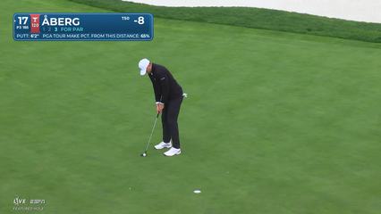 Ludvig Åberg | Round 4 | 17th hole | Shot 3 | 2026 AT&T Pebble Beach