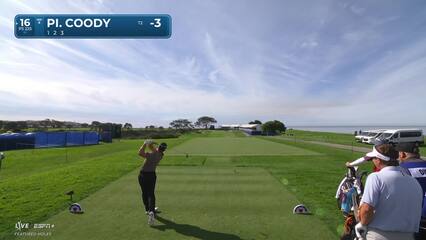 Pierceson Coody | Round 1 | 16th hole | Shot 3 | 2025 Farmers