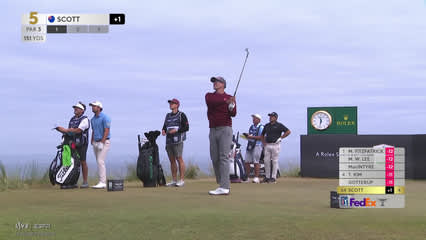 Adam Scott | Round 4 | 5th hole | Shot 1 | 2026 Genesis Scottish Open