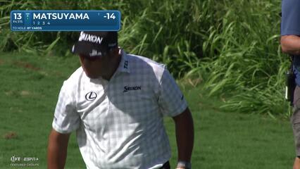 Hideki Matsuyama | Round 2 | 13th hole | Shot 2 | 2025 The Sentry