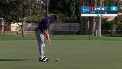 Miguel Angel Jiménez | Round 1 | 6th hole | Shot 4 | 2025 Charles Schwab