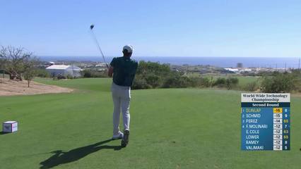 Nick Dunlap | Round 2 | 18th hole | Shot 1 | 2025 World Wide Technology