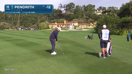 Taylor Pendrith | Round 4 | 11th hole | Shot 2 | 2025 AT&T Pebble Beach