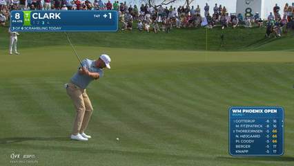 Wyndham Clark | Round 1 | 8th hole | Shot 3 | 2026 WM Phoenix Open