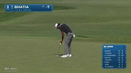 Akshay Bhatia | Round 2 | 3rd hole | Shot 4 | 2025 3M Open