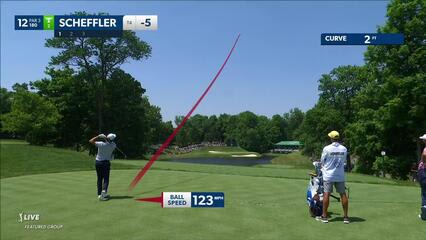 Scottie Scheffler | 2023 the Memorial | Round 4 | 12th hole | Shot 1