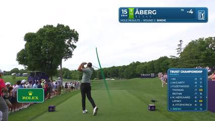 Ludvig Åberg | Round 2 | 15th hole | Shot 1 | 2026 Truist Championship