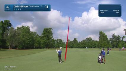 Max Greyserman | Round 3 | 4th hole | Shot 2 | 2025 Zurich Classic