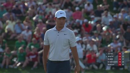 Tom Kim | Round 3 | 18th hole | Shot 4 | 2025 WM Phoenix Open