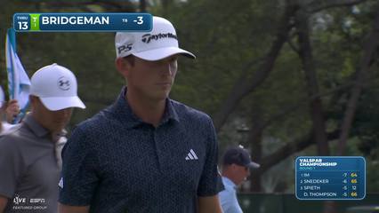 Jacob Bridgeman | Round 1 | 13th hole | Shot 3 | 2026 Valspar