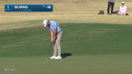 Sam Burns | Round 4 | 1st hole | Shot 4 | 2026 The American Express