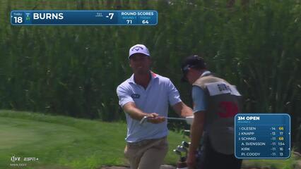 Sam Burns | Round 2 | 9th hole | Shot 3 | 2025 3M Open