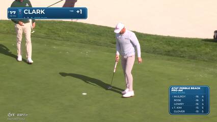 Wyndham Clark | Round 4 | 17th hole | Shot 3 | 2025 AT&T Pebble Beach