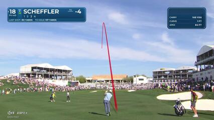 Scottie Scheffler | Round 2 | 18th hole | Shot 2 | 2025 WM Phoenix Open