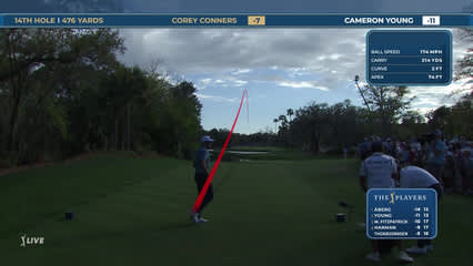 Corey Conners | Round 3 | 14th hole | Shot 1 | 2026 THE PLAYERS
