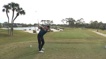 Alistair Docherty | Round 3 | 16th hole | Shot 1 | 2024 PGA TOUR Q-School