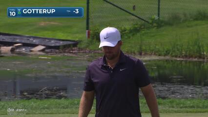 Chris Gotterup | Round 1 | 10th hole | Shot 4 | 2025 3M Open