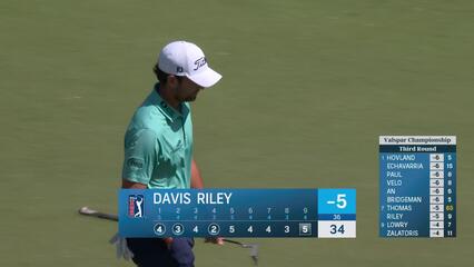 Davis Riley | Round 3 | 9th hole | Shot 5 | 2025 Valspar