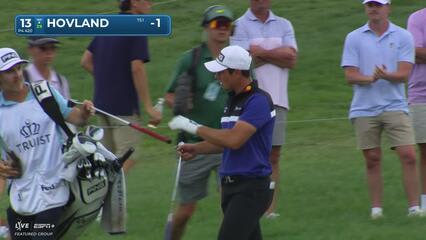 Viktor Hovland | Round 1 | 13th hole | Shot 2 | 2025 Truist Championship