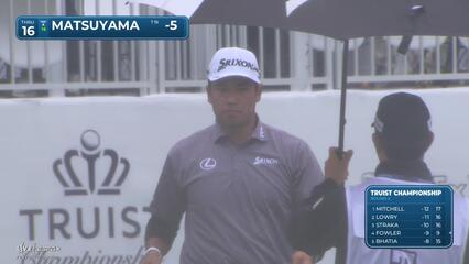 Hideki Matsuyama | Round 2 | 16th hole | Shot 3 | 2025 Truist Championship