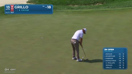 Emiliano Grillo | Round 4 | 13th hole | Shot 3 | 2026 3M Open