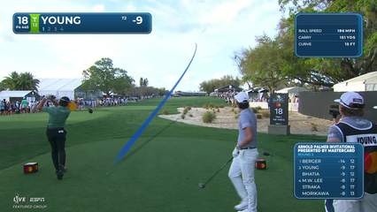 Cameron Young | Round 3 | 18th hole | Shot 1 | 2026 Arnold Palmer