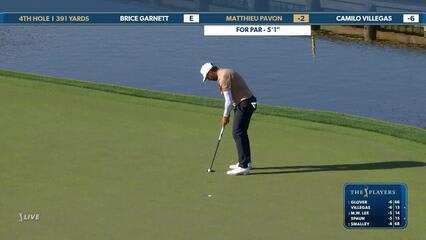 Matthieu Pavon | Round 1 | 4th hole | Shot 4 | 2025 THE PLAYERS