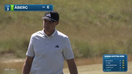 Ludvig Åberg | Round 1 | 3rd hole | Shot 3 | 2026 Genesis Scottish Open