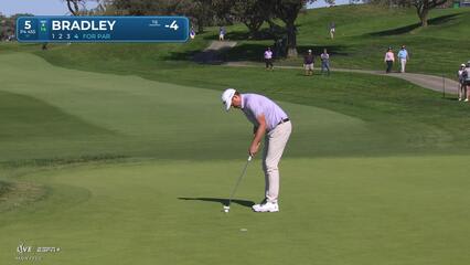 Keegan Bradley | Round 2 | 5th hole | Shot 4 | 2025 Farmers