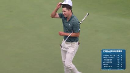 Matt McCarty | Round 4 | 18th hole | Shot 4 | 2025 Wyndham