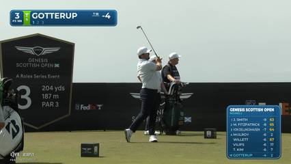Chris Gotterup | Round 2 | 3rd hole | Shot 1 | 2026 Genesis Scottish Open