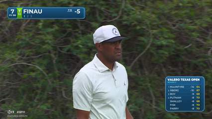 Tony Finau | Round 2 | 7th hole | Shot 1 | 2026 Valero