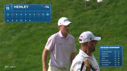 Russell Henley | Round 4 | 15th hole | Shot 4 | 2025 Travelers