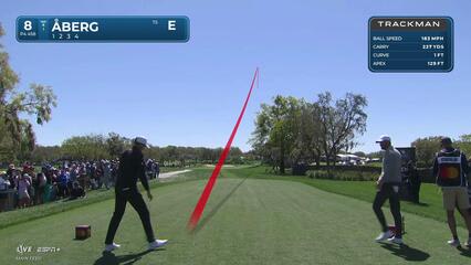 Ludvig Åberg | Round 1 | 8th hole | Shot 1 | 2025 Arnold Palmer