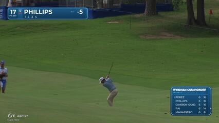 Chandler Phillips | Round 1 | 17th hole | Shot 2 | 2025 Wyndham