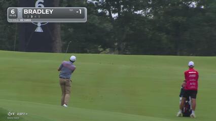 Keegan Bradley | Round 2 | 6th hole | Shot 3 | 2025 TOUR Championship
