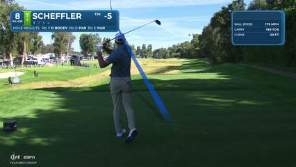 Scottie Scheffler | Round 4 | 8th hole | Shot 1 | 2026 The Genesis