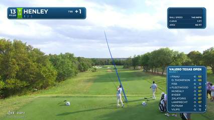 Russell Henley | Round 1 | 13th hole | Shot 1 | 2026 Valero