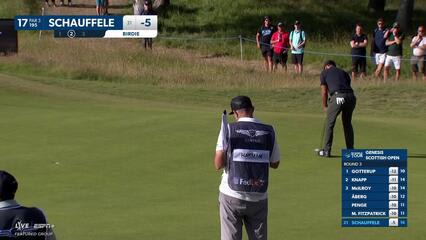 Xander Schauffele | Round 3 | 17th hole | Shot 3 | 2025 Genesis Scottish Open